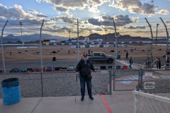 The arena is all setup with the fireworks