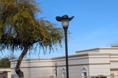 Lamppost with Cowboy Hat
