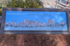 Sign showing many of the major rocks (but not Cathedral Rock)