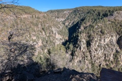 This shows how steep the Canyon walls are