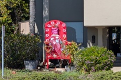 Fancy chair, overlooking the ocean