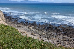 Rocky shore at Leadbetter Beach