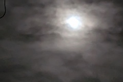 Full moon in clouds
