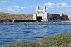 Lock at the west side of dam - gate is open