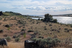 Path ended. There were a number of folks camped here too.