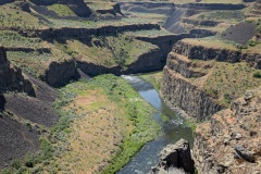 Looking down the river, notice the vertical walls