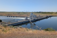 Ice Harbor Lock and Dam, Lake Sacagawea behind the dam.
