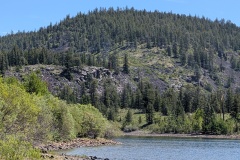 Taken from the lake's edge, longer distance