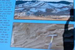 Rock striations caused by IAF