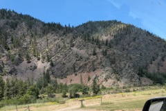 Probably volcanic rock from millions of years ago pushed up by earthquakes