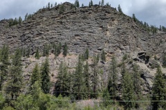 This could be thin rhythmites, or volcanic rock