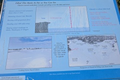 Signs in Clark Fork: Glacial Ice Dam