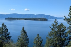 Looking out over Lake Pend Oreille