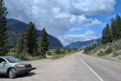 Here you can see how the canyon wall closed in and blocked the water