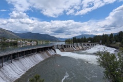 Thompson Falls Dam in 2025 - see video at bottom of page