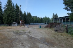 View of corral from the back side