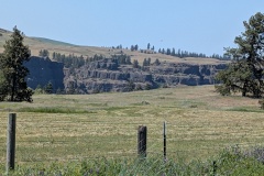 Rock wall on side of valley