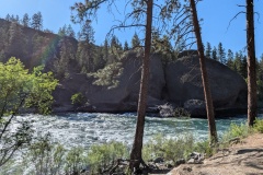 Looking across the river