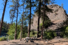 Large boulder across the river from the Pitcher