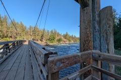 I crossed over the river 