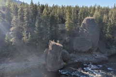 I walked up to the overlook on top of the rock (see pic above) looking down on the Pitcher