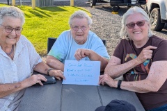 Loris, Myrna, and me - last dinner - trip is over