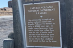 Capulin Volcano National Monument - 5.5 miles to go (sorry about fuzzy pic)
