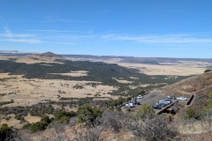 Starting up the trail, parking lot below