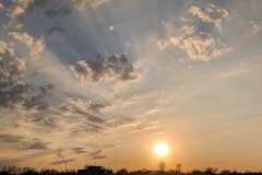 Setting sun