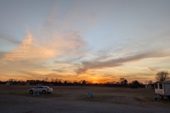 Setting sun in Tushka OK