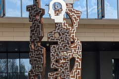 Sculpture in front of the Convention Center