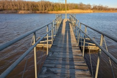 Evening at the RV park - see my shadow?