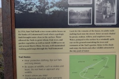 Because there was water, Sam Nail and his wife created a large ranch in 1916. The raised 3 children, livestock, fruit trees, and gardens.