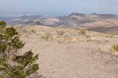 Unusual colored terrain just south of Homer Wilson Ranch