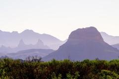 Cerro Castellan with Mule Ears behind it. (photo from BBNP)