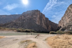 Approaching the entrance to the canyon