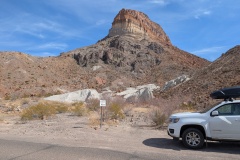 Another view of the volcanic ash deposits with Cerro Castellan behind