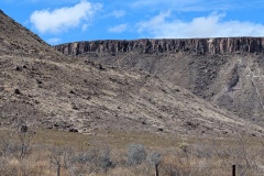 It's all about the bare ground - and the rock formations