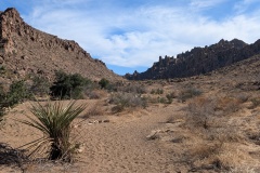 Here I'm walking a trail toward a gap in the distance