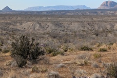 The closer I get, the farther away everything is! There are several mountain ranges in the distance!