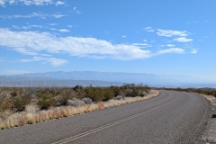 Views driving through open valley toward Rio Grande Village