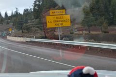 Approaching Siskiyou Pass in Oregon, 4 miles north of California