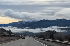 Clouds were low, but no precipitation