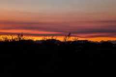 Typical sunset from Quartzsite