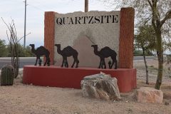 Entering Quartzsite