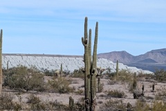 This is a photo of the tail end of one of the tailing piles - see the second video above to see the whole thing.