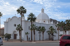 Closeup of Church in Ajo Town Plaza