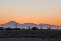 Sunset - without any clouds to reflect the colors